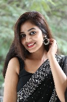 Vibhisha Jaanu Black Saree Photos